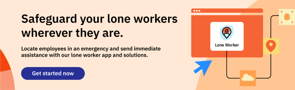 Banner CTA – Lone Worker Software – Orange 2