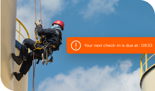 UKI – Lone worker – low signal mode – tier 3 – UI and image 2