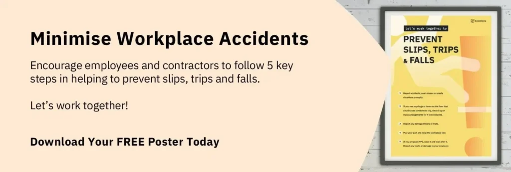 Minimise Workplace Accidents Free Poster Banner