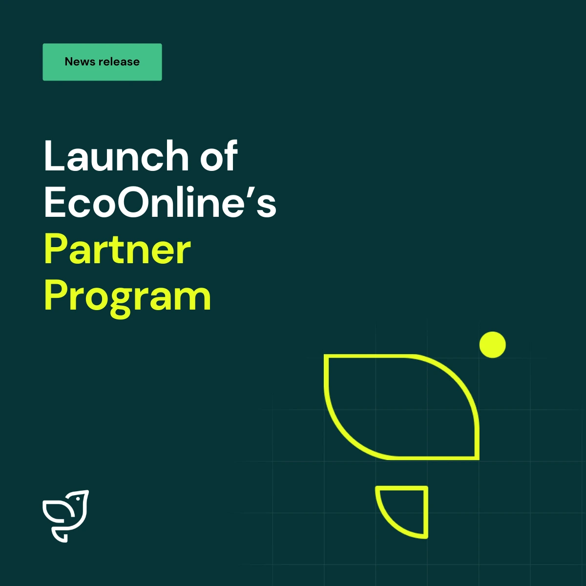 Partner program branded news release tile